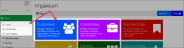 Image of the application icon menu, viewed with a colorful color theme selected.